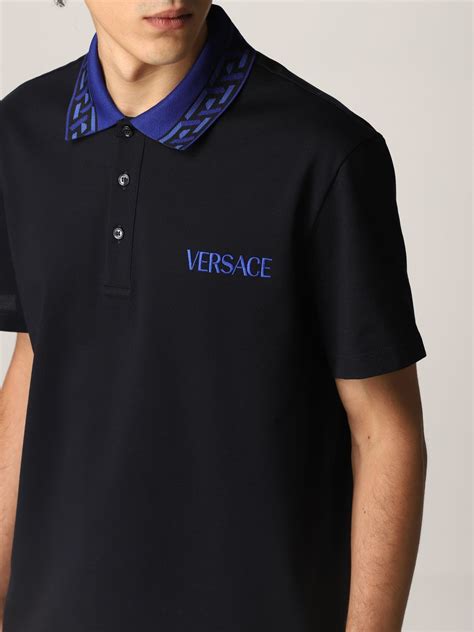 original versace polo dark blue|Men's Versace Polo Shirts .